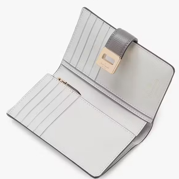Kate Spade Phoebe Medium Wallet- Hare Grey - Picture 2 of 7
